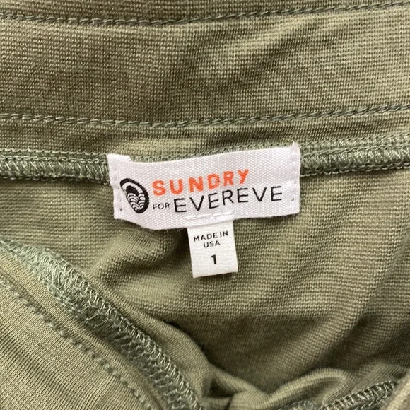 Evereve Sundry soft cotton drawstring skirt - Picture 3 of 3